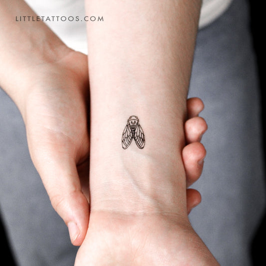 Tatuaje temporal de cigarra - Juego de 3