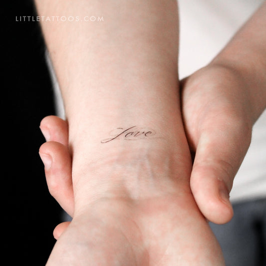 Love Temporary Tattoo By Stefano Mazza - Set of 3