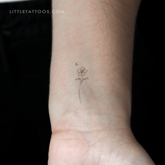 Flower Temporary Tattoo By Stefano Mazza - Set of 3