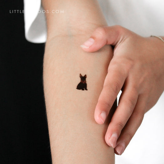 Little Scottish Terrier Temporary Tattoo - Set of 3