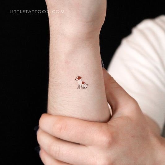 Little Jack Russell Temporary Tattoo - Set of 3