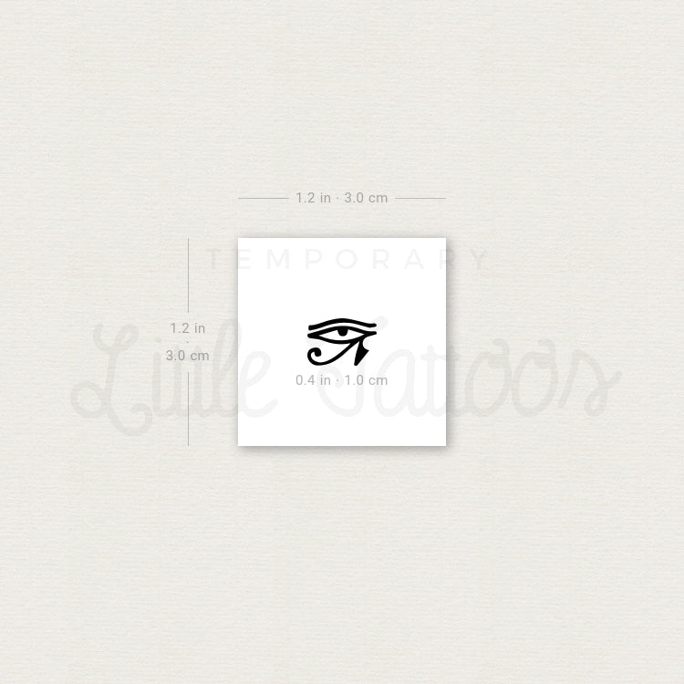 Tatuaje temporal del Ojo de Horus (pequeño) - Juego de 3