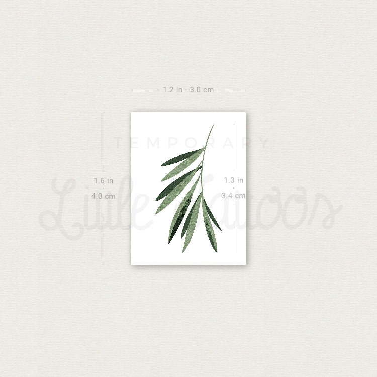 Willow Leaf By Ann Lilya Temporary Tattoo - Set of 3