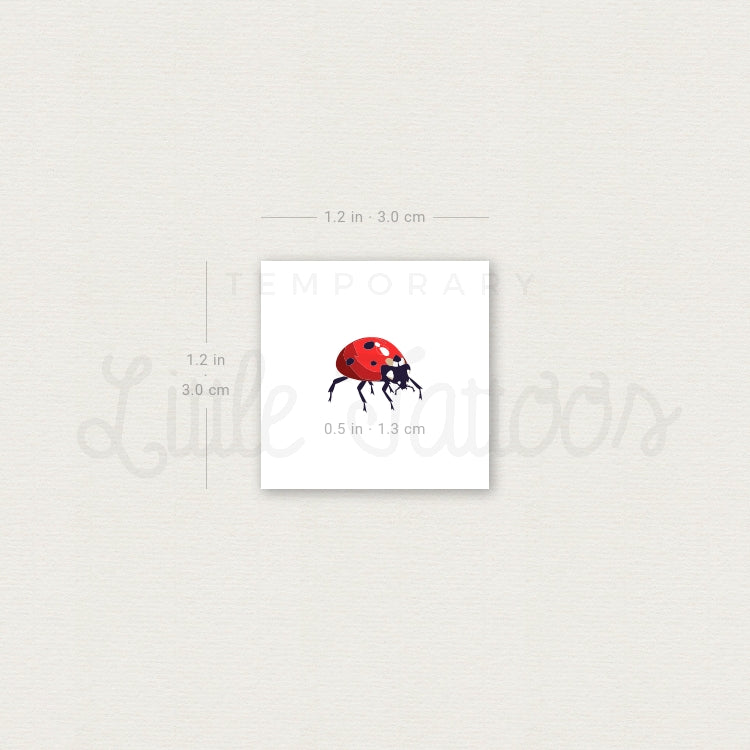 Ladybird Temporary Tattoo - Set of 3