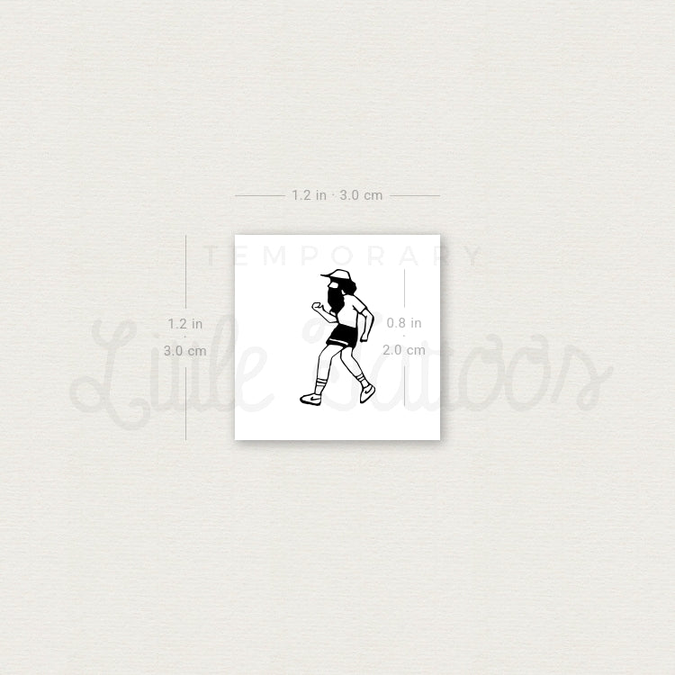 Run Forrest Run Temporary Tattoo - Set of 3