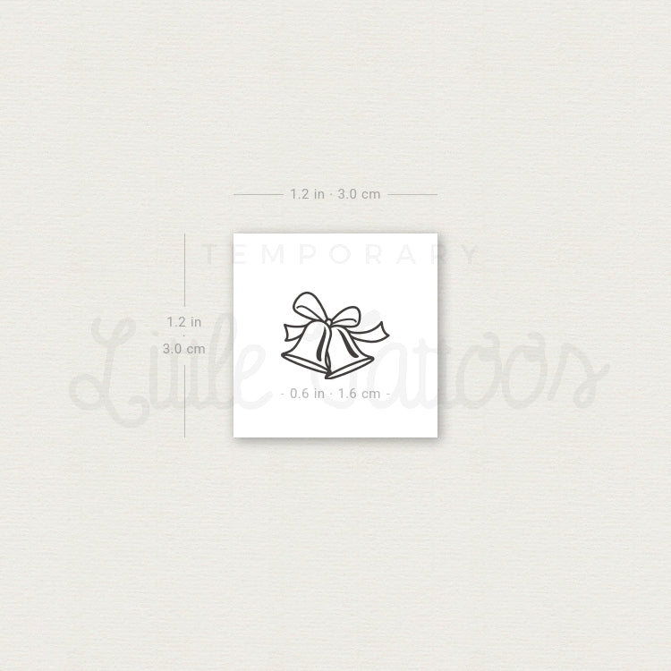 Bells Temporary Tattoo - Set of 3