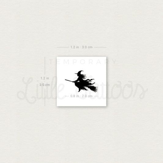 Witch Temporary Tattoo - Set of 3