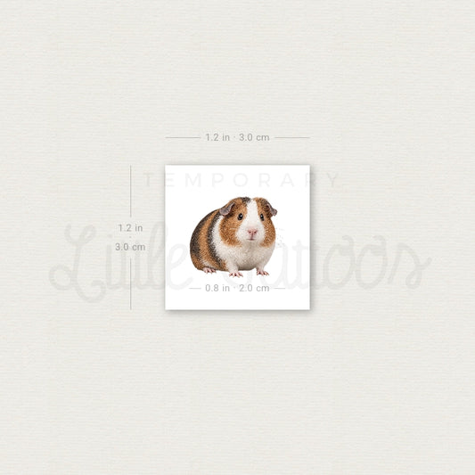 Guinea Pig Temporary Tattoo - Set of 3