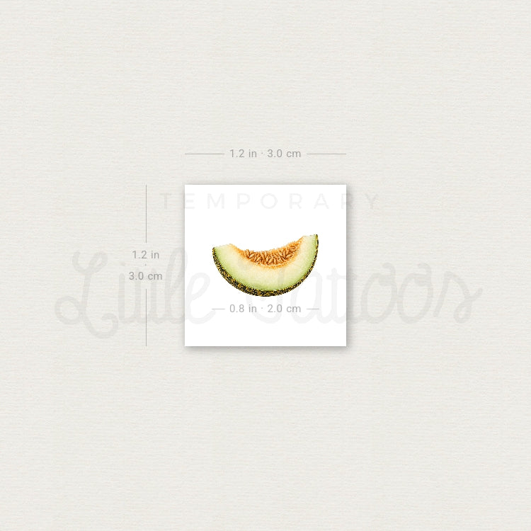 Christmas Melon Slice Temporary Tattoo - Set of 3