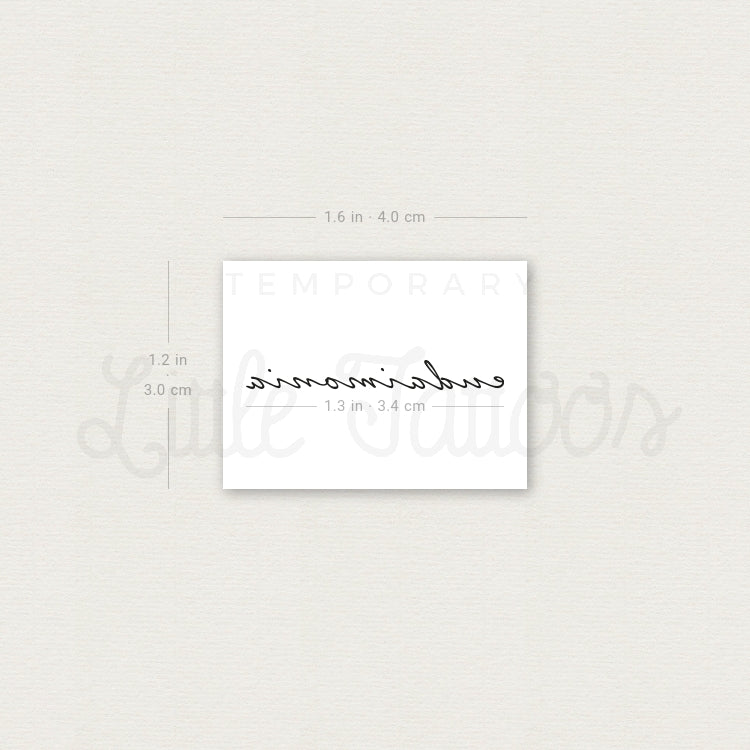 Eudaimonia Temporary Tattoo - Set of 3