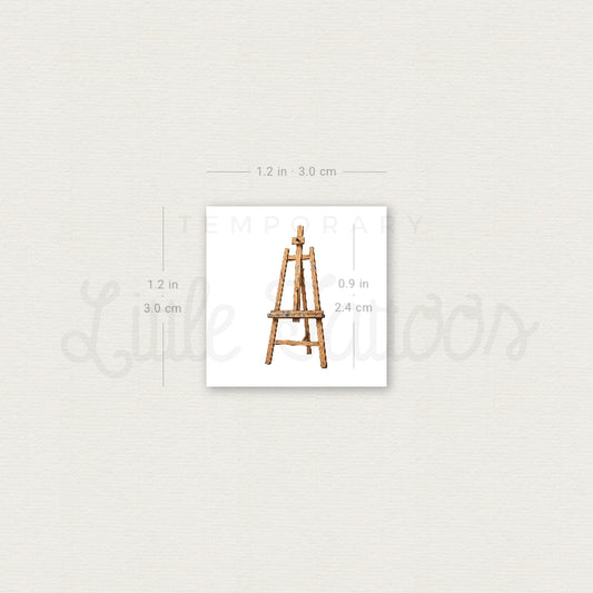 Easel Temporary Tattoo - Set of 3