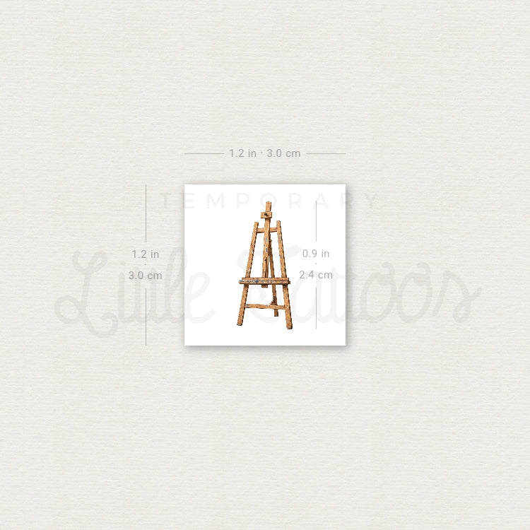 Easel Temporary Tattoo - Set of 3
