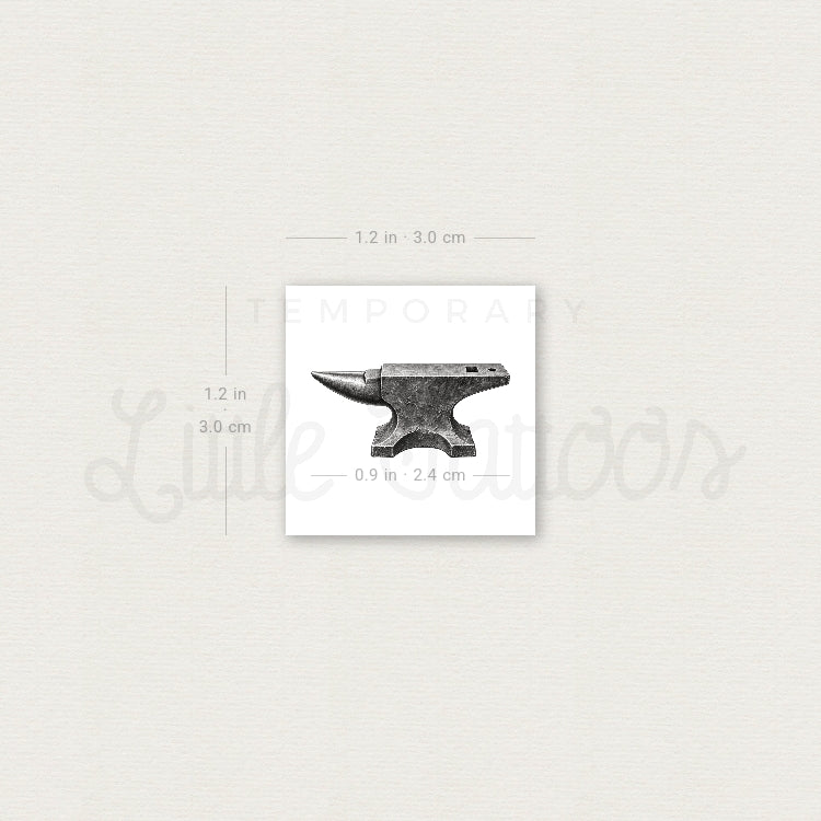 Anvil Temporary Tattoo - Set of 3