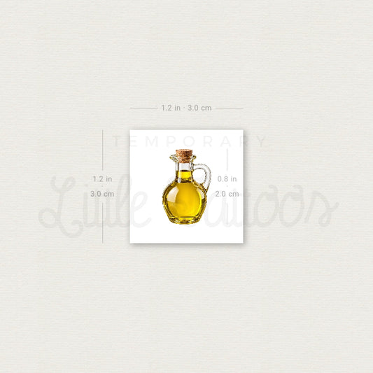 Realistic Olive Oil Temporary Tattoo - Set of 3