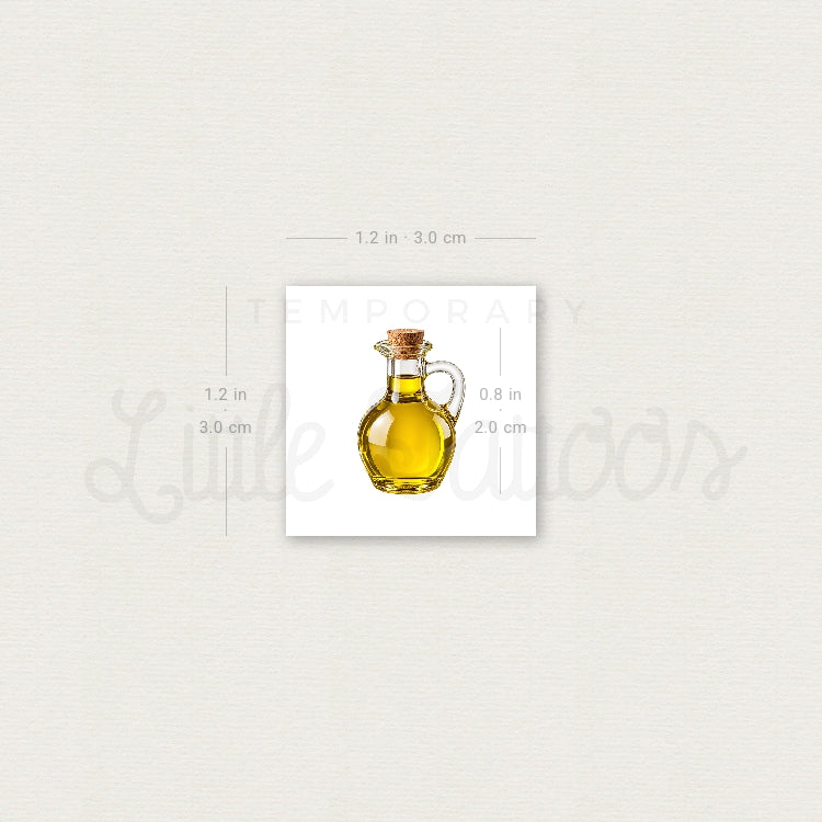 Realistic Olive Oil Temporary Tattoo - Set of 3