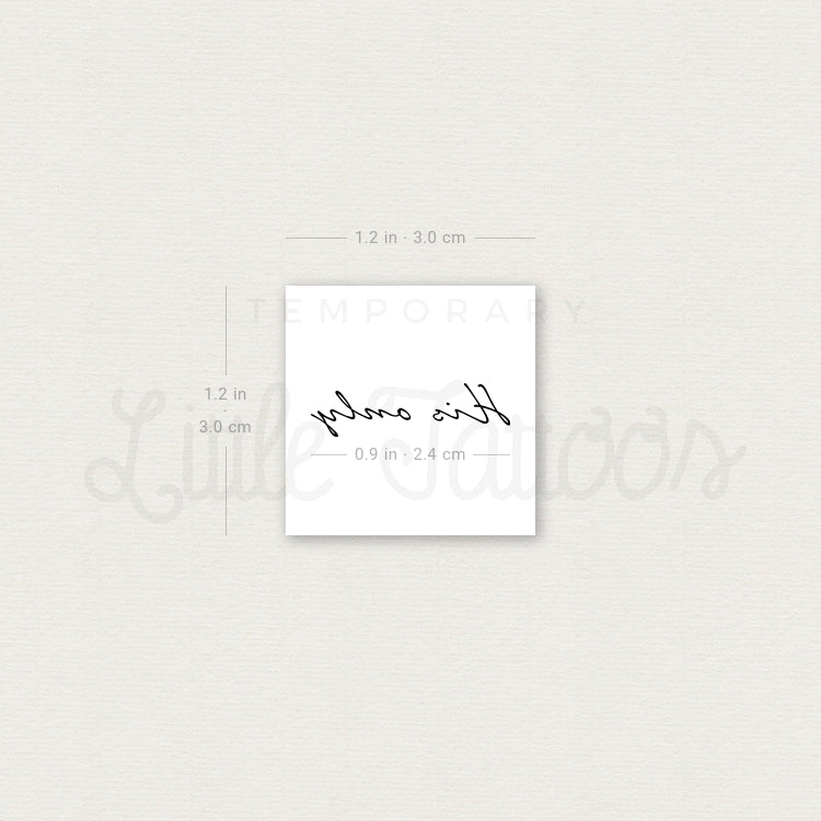 His Only Temporary Tattoo - Set of 3