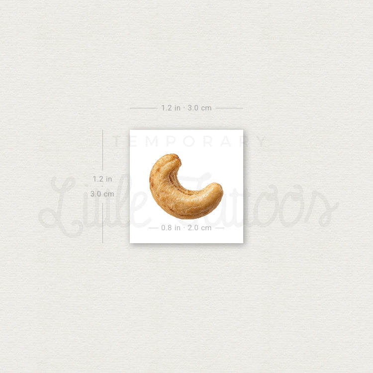 Cashew Nut Temporary Tattoo - Set of 3