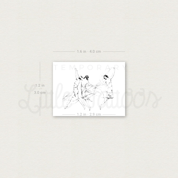 Andante Temporary Tattoo - Set of 3