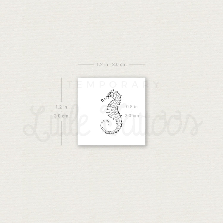 Seahorse Temporary Tattoo - Set of 3