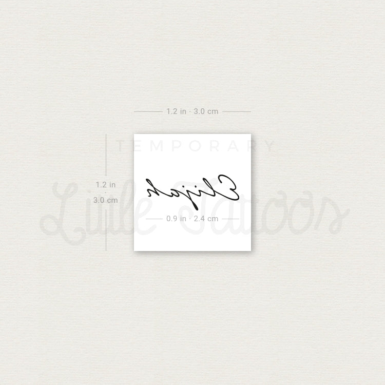 Elijah Temporary Tattoo - Set of 3