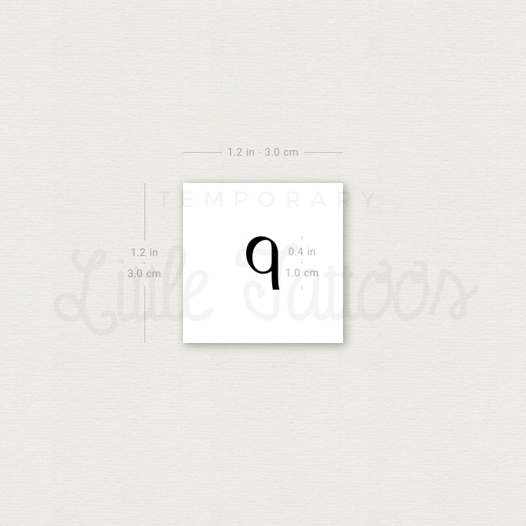 Tatuaje temporal Rho ρ - Juego de 3