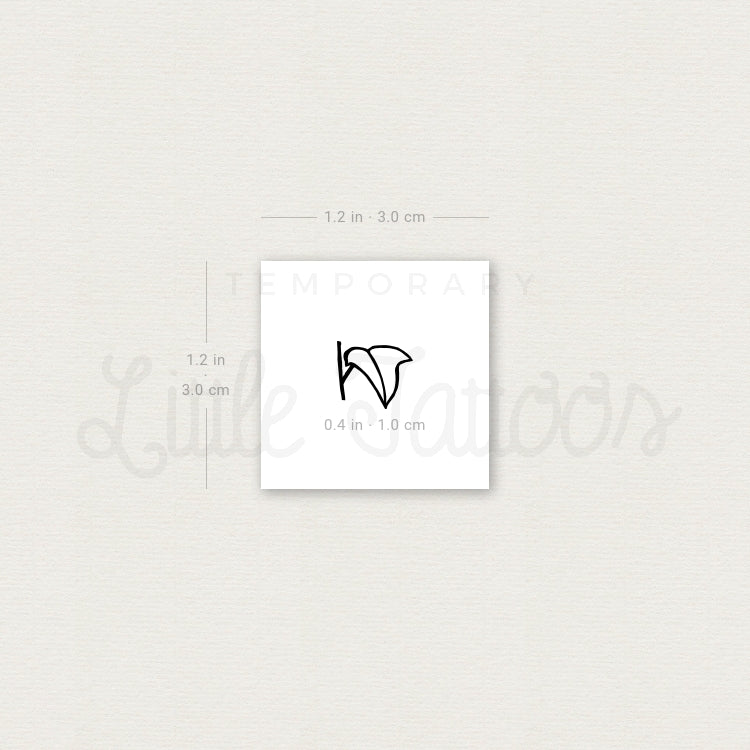 Ivy Leaf Temporary Tattoo - Set of 3