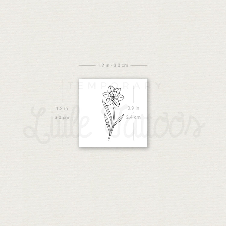 Narcissus Temporary Tattoo - Set of 3