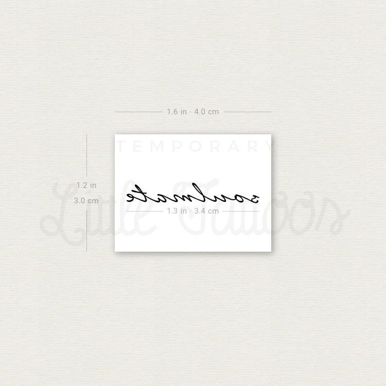 Soulmate Temporary Tattoo - Set of 3