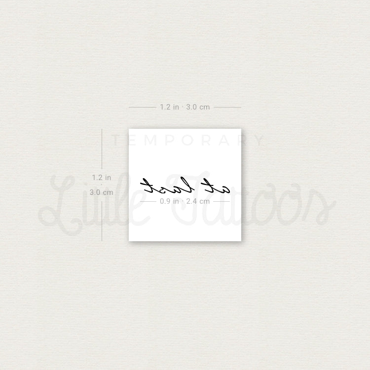At Last Temporary Tattoo - Set of 3