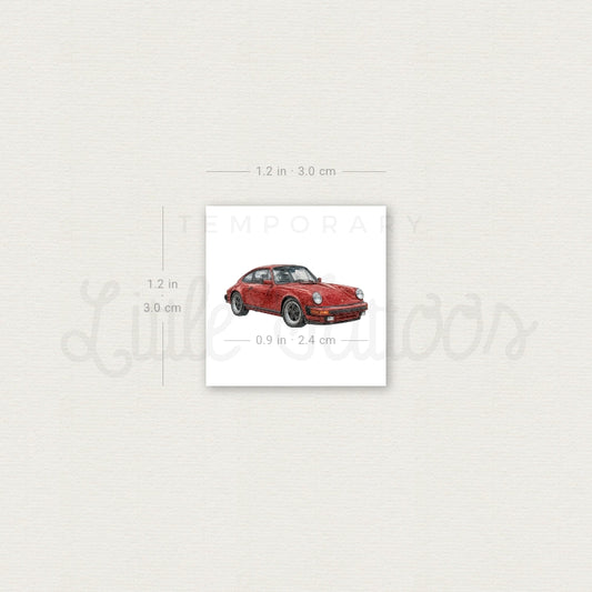 Porsche 911 Temporary Tattoo - Set of 3