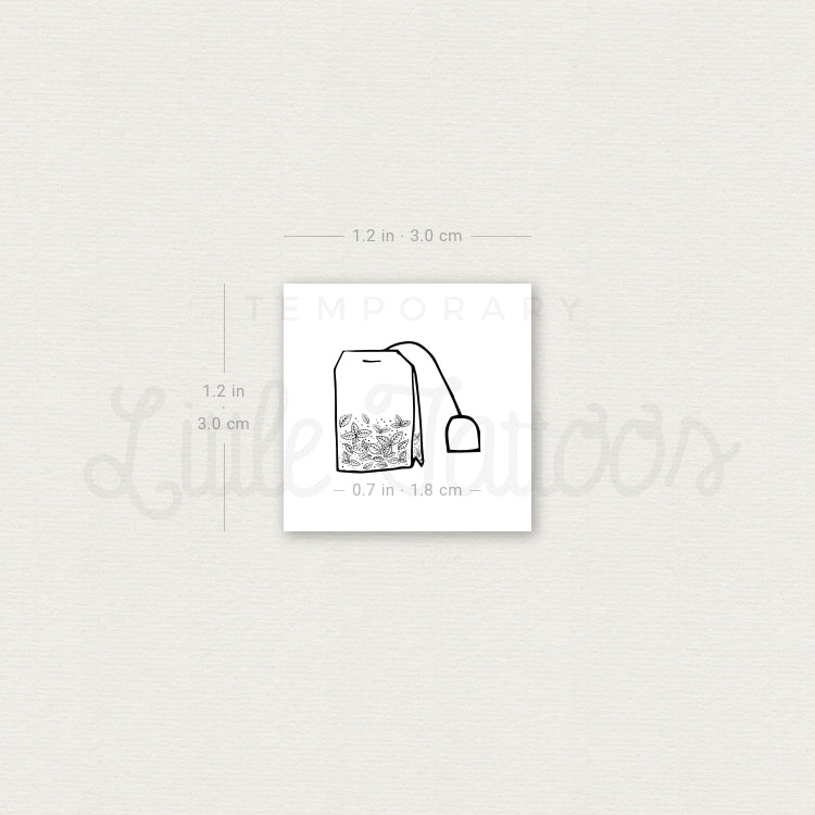 Teabag Temporary Tattoo - Set of 3
