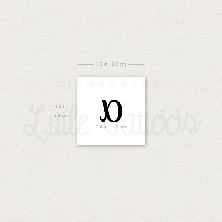 Alpha Temporary Tattoo - Set of 3