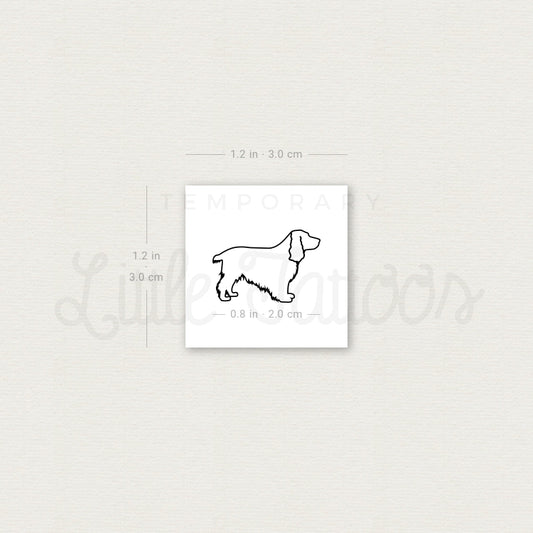 Cocker Spaniel Temporary Tattoo - Set of 3