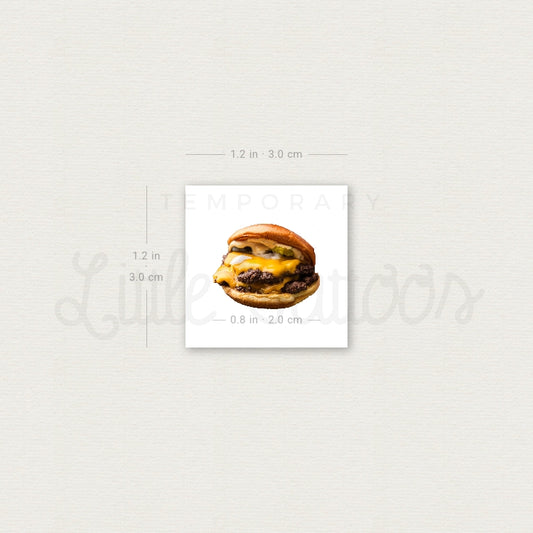 Smash Burger Temporary Tattoo - Set of 3