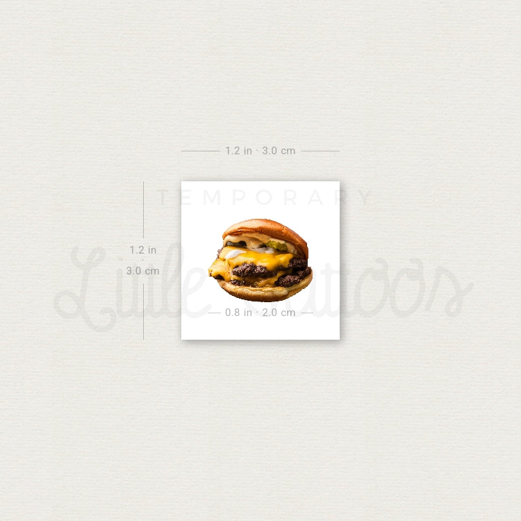 Smash Burger Temporary Tattoo - Set of 3