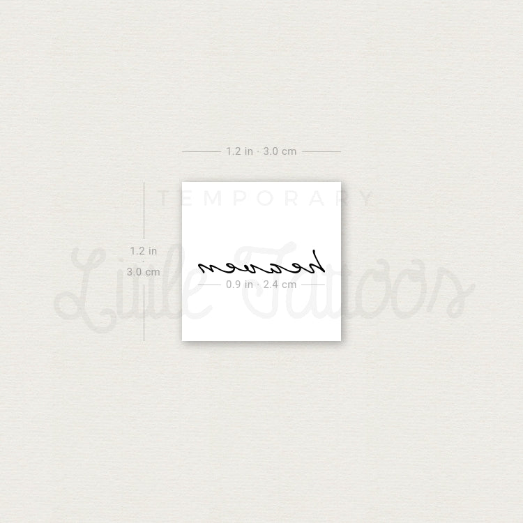 Heaven Temporary Tattoo - Set of 3