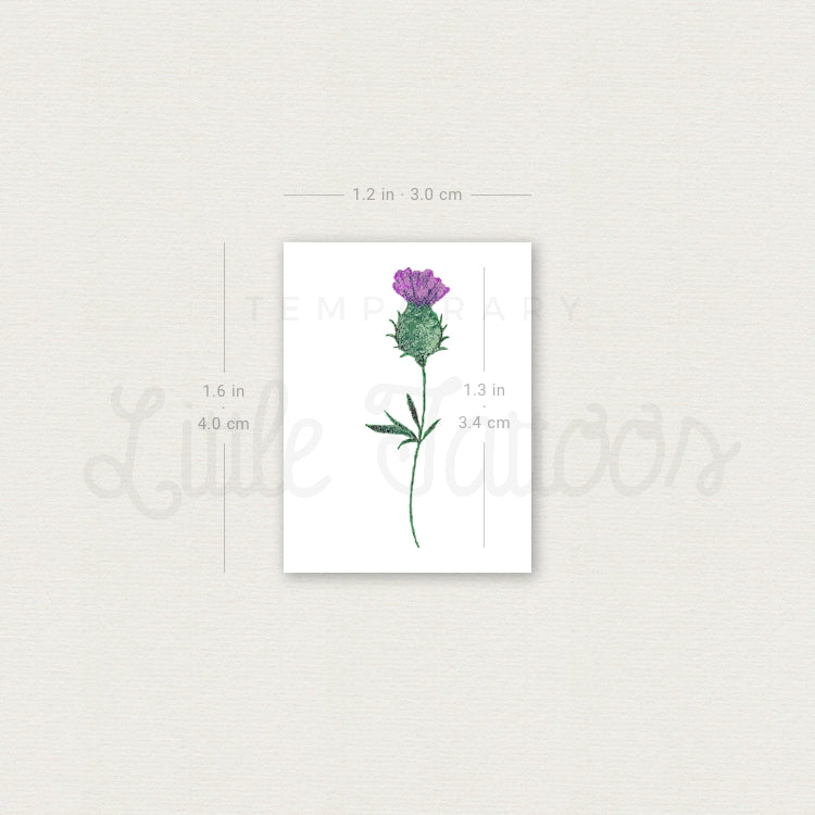 Thistle Temporary Tattoo - Set of 3