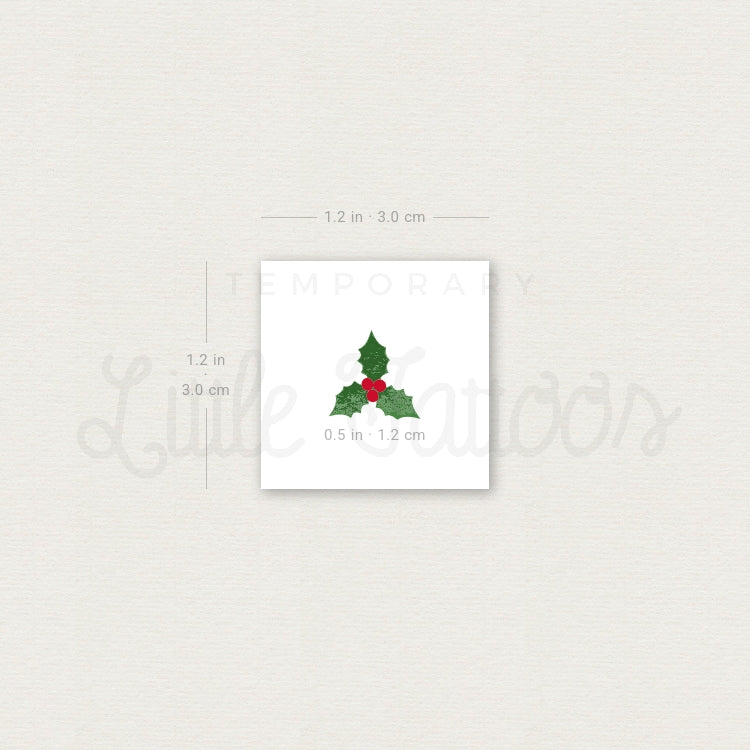 Holly Temporary Tattoo - Set of 3
