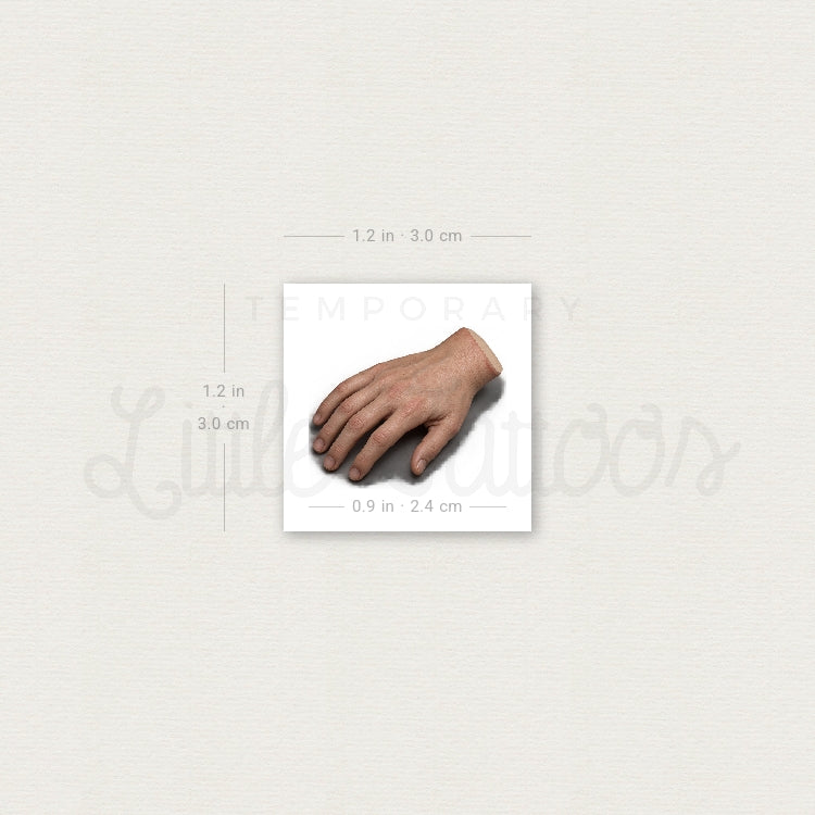 Severed Hand Temporary Tattoo - Set of 3
