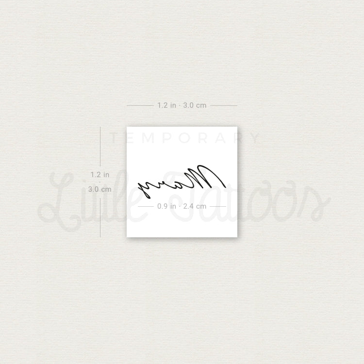 Mary Temporary Tattoo - Set of 3