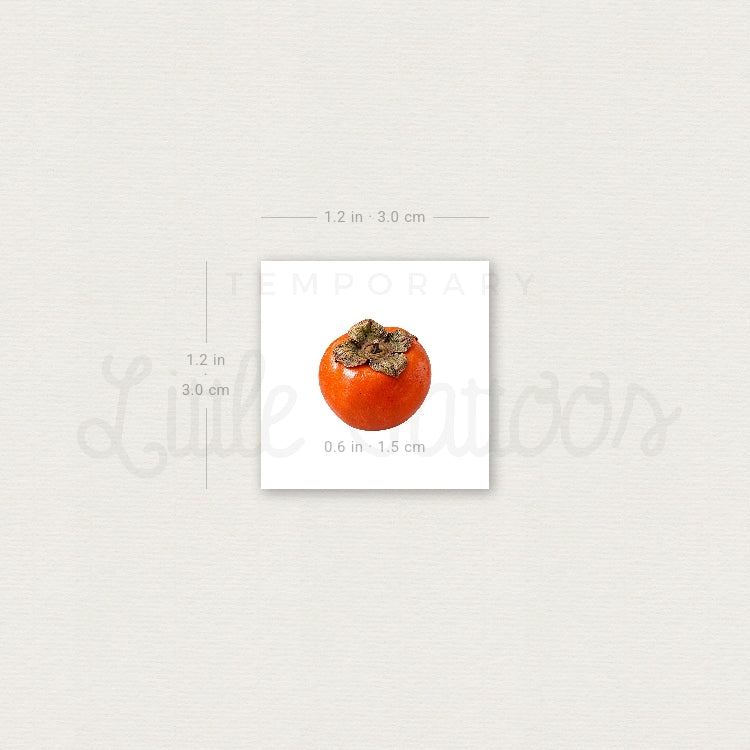 Little Persimmon Temporary Tattoo - Set of 3