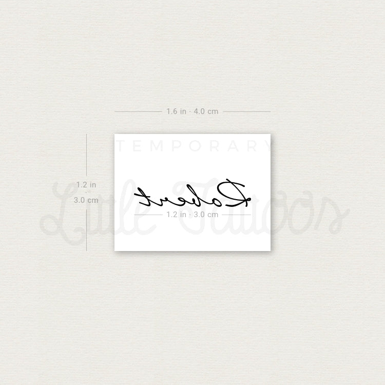Robert Temporary Tattoo - Set of 3