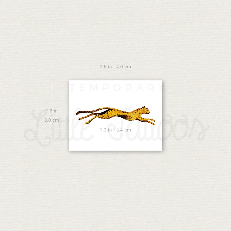 Small Leopard By Ann Lilya Temporary Tattoo - Set of 3