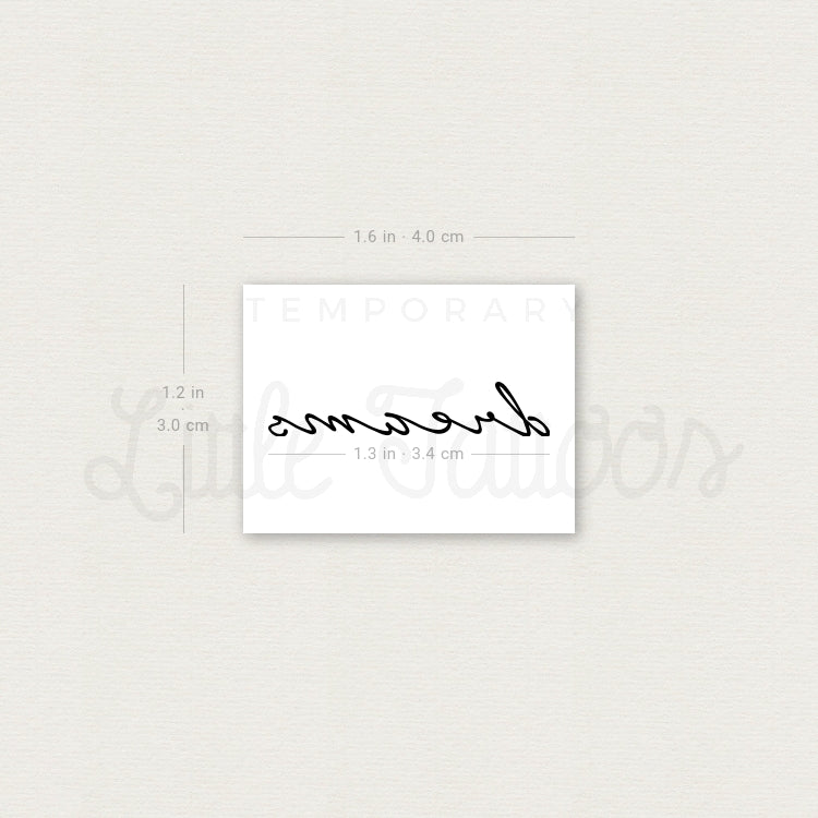 Dreams Temporary Tattoo - Set of 3
