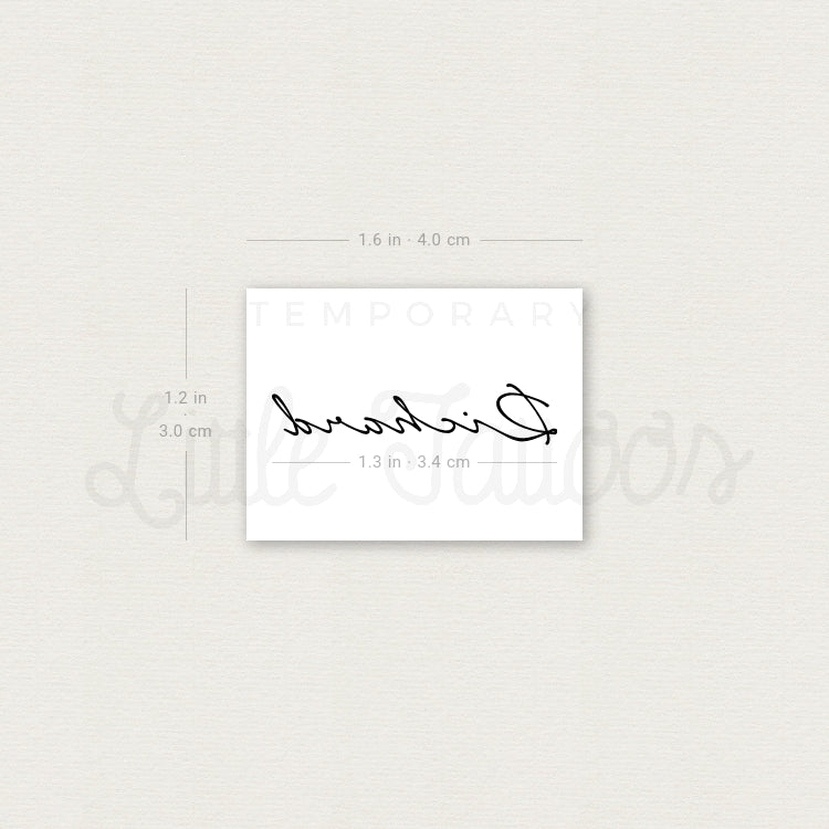 Richard Temporary Tattoo - Set of 3
