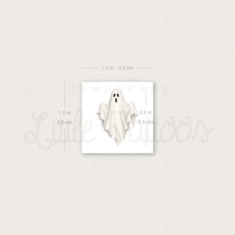 Realistic Ghost Temporary Tattoo - Set of 3