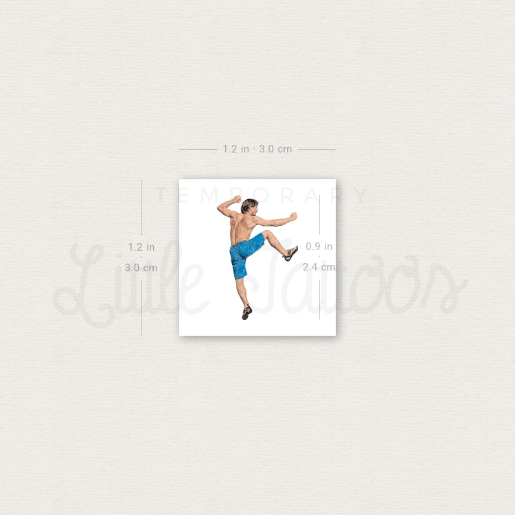 Rock Climber Temporary Tattoo - Set of 3