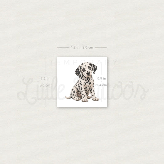 Dalmatian Puppy Temporary Tattoo - Set of 3