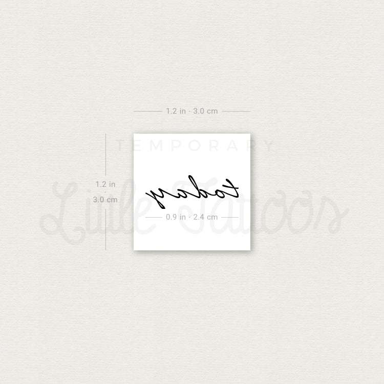 Today Temporary Tattoo - Set of 3