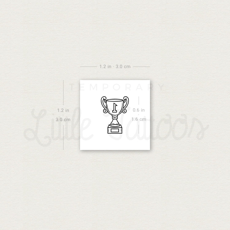 Trophy Temporary Tattoo - Set of 3